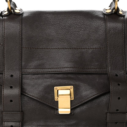 Proenza Schouler Lambskin Medium PS1 Satchel Dark Chocolate 7 of 11