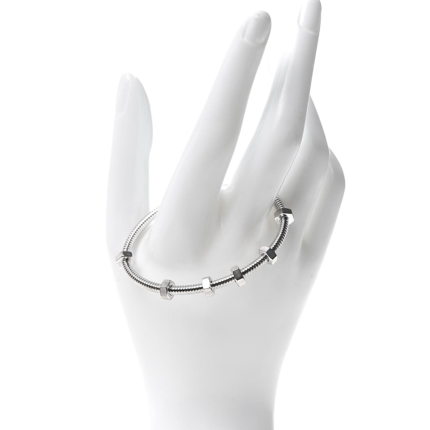 18K White Gold Ecrou de Bracelet 16