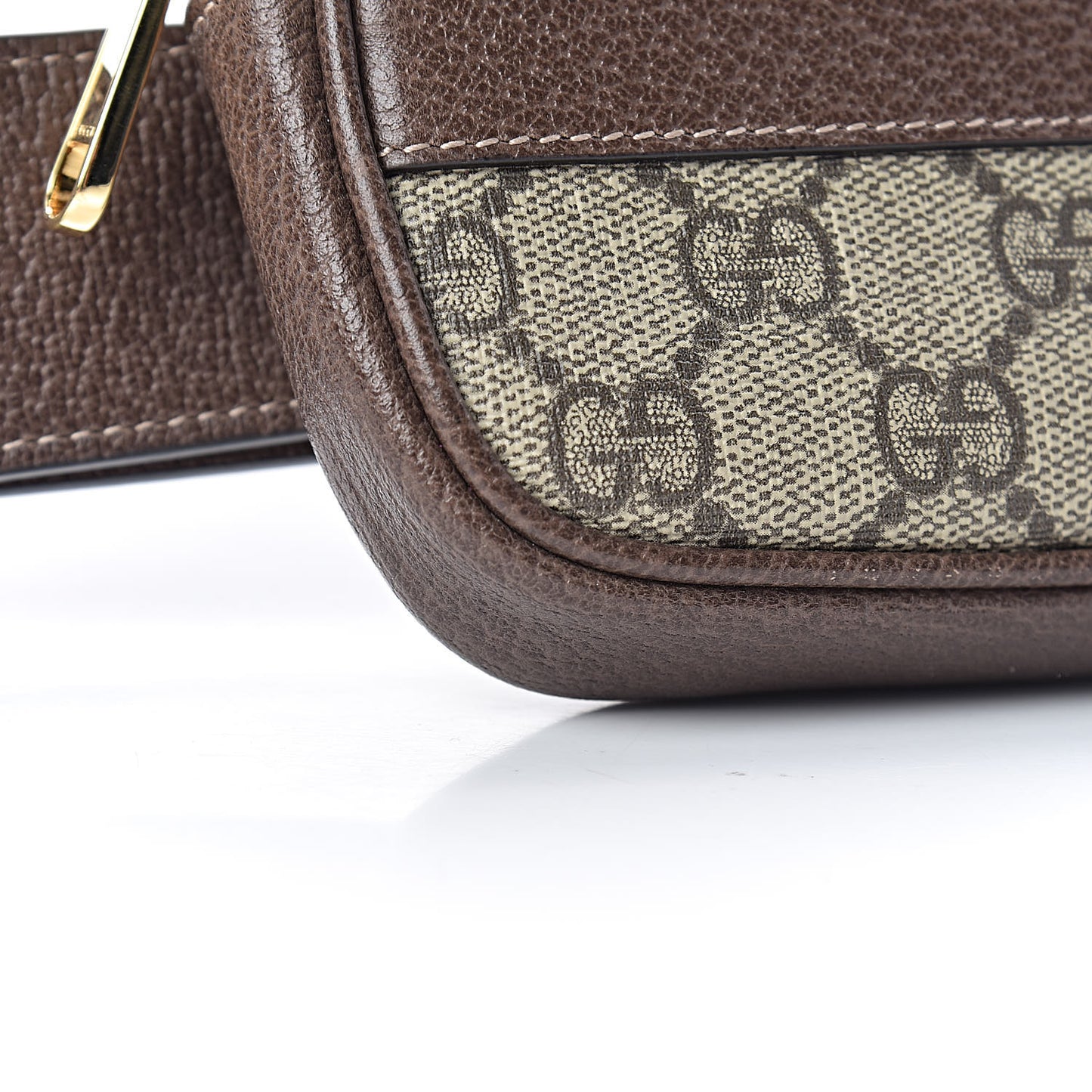 GG Supreme Monogram Ophidia Belted iPhone Case 75 30 Dark Brown