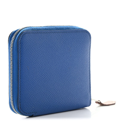 Hermes Epsom Silk'In Compact Wallet Bleu Brighton 3 of 8