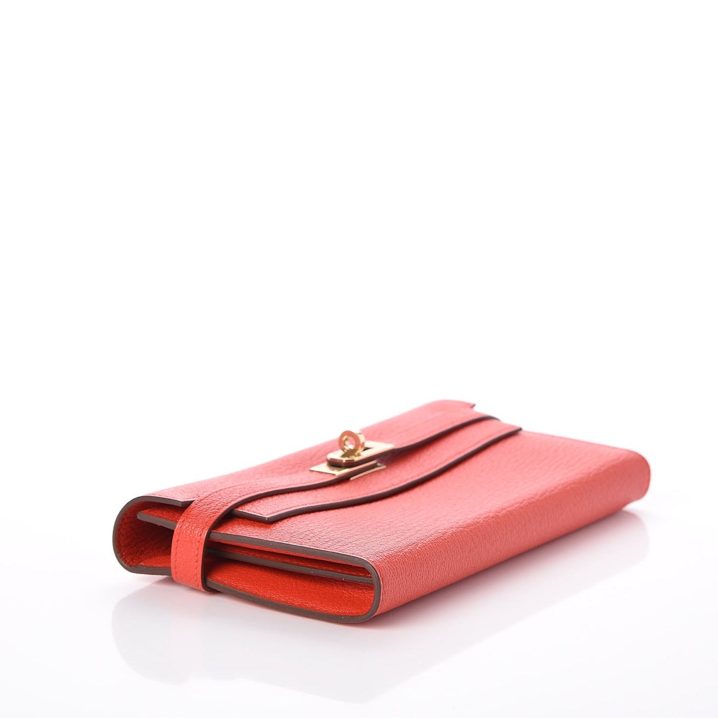 Chevre Mysore Kelly Longue Wallet Rouge Tomate