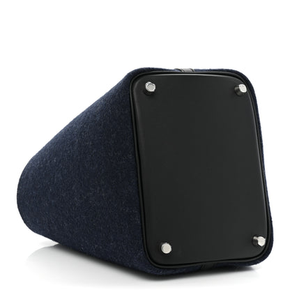 Hermes Feutre Swift Picotin Lock 18 PM Bleu Nuit Black 4 of 13