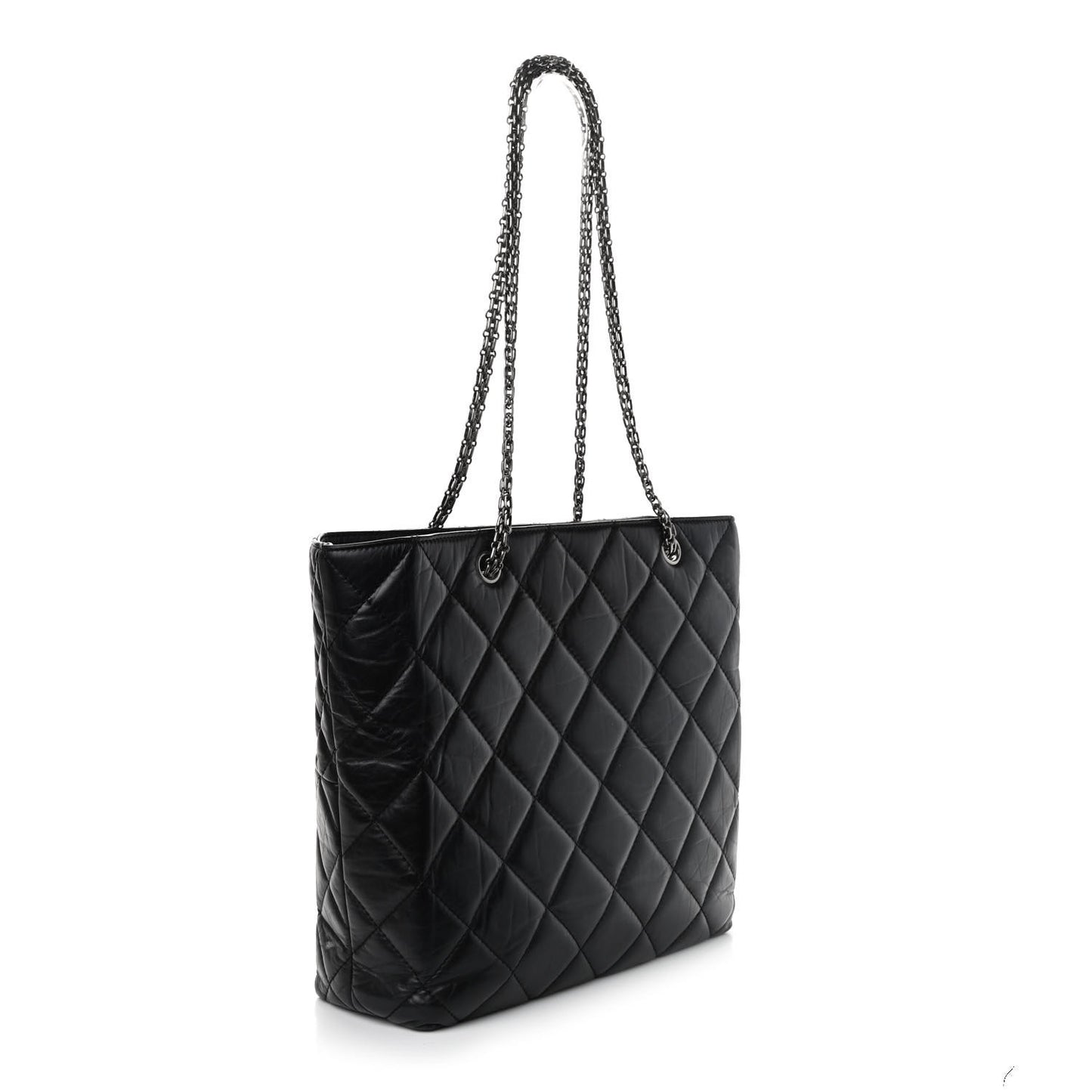 Aged Calfskin Reissue 2.55 Small Tote Black
