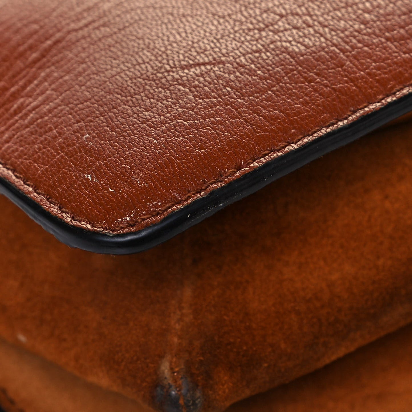 Goatskin Suede Cross 3 Crossbody Bag Chestnut