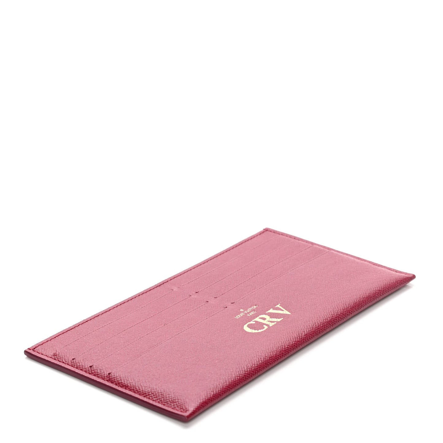 Calfskin Felicie Card Holder Insert Fuchsia