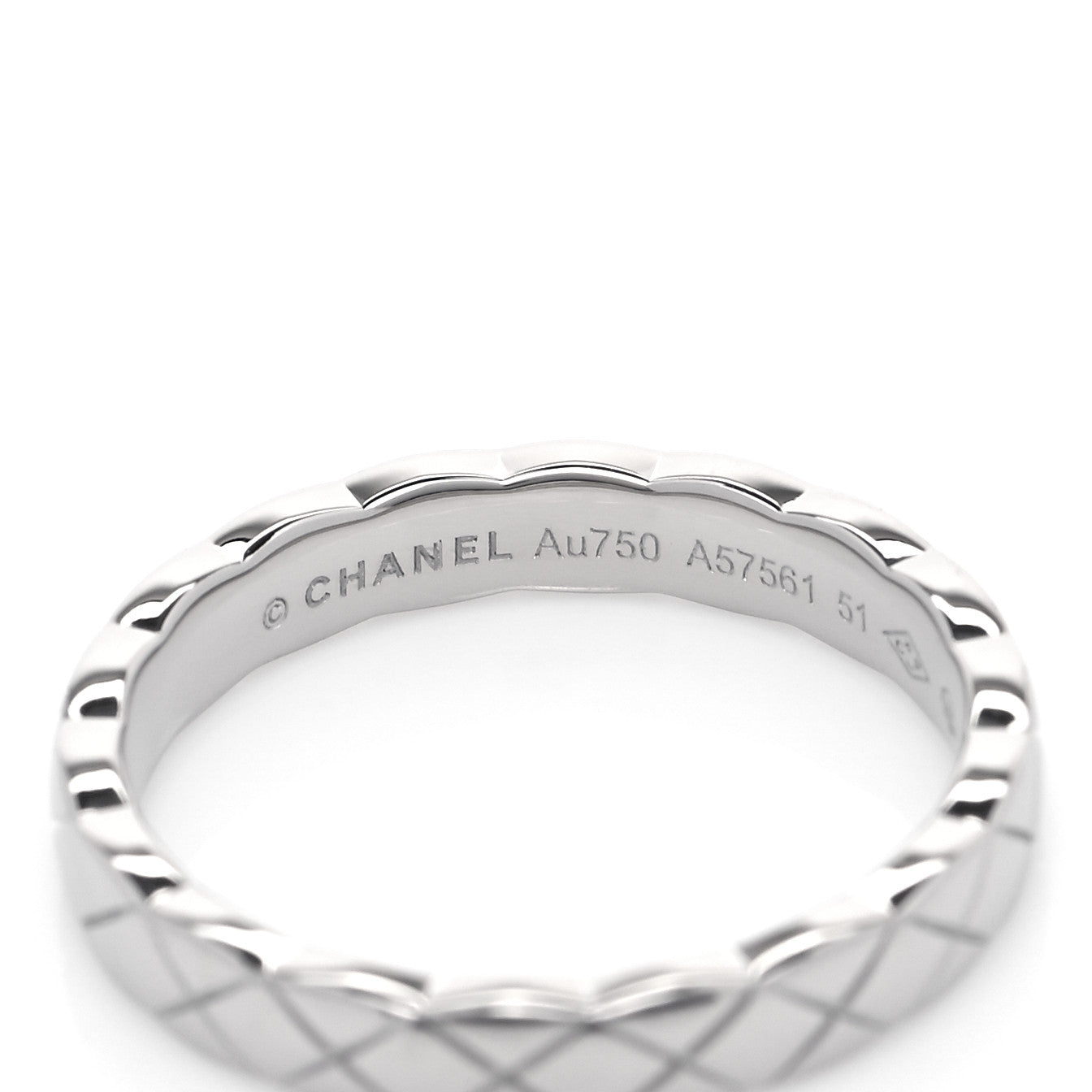 18K White Gold Mini Coco Crush Ring 51 5.75
