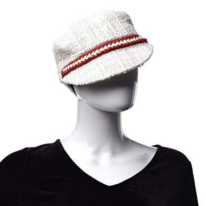 Chanel Wool Cap Hat S Ivory 2 of 7