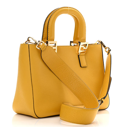 Fendi Cuoio Romano Selleria Small FF Tote Sunflower 3 of 9