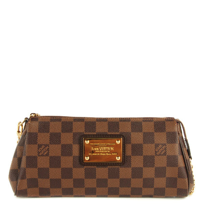 Louis Vuitton Damier Ebene Eva Clutch 1 of 8