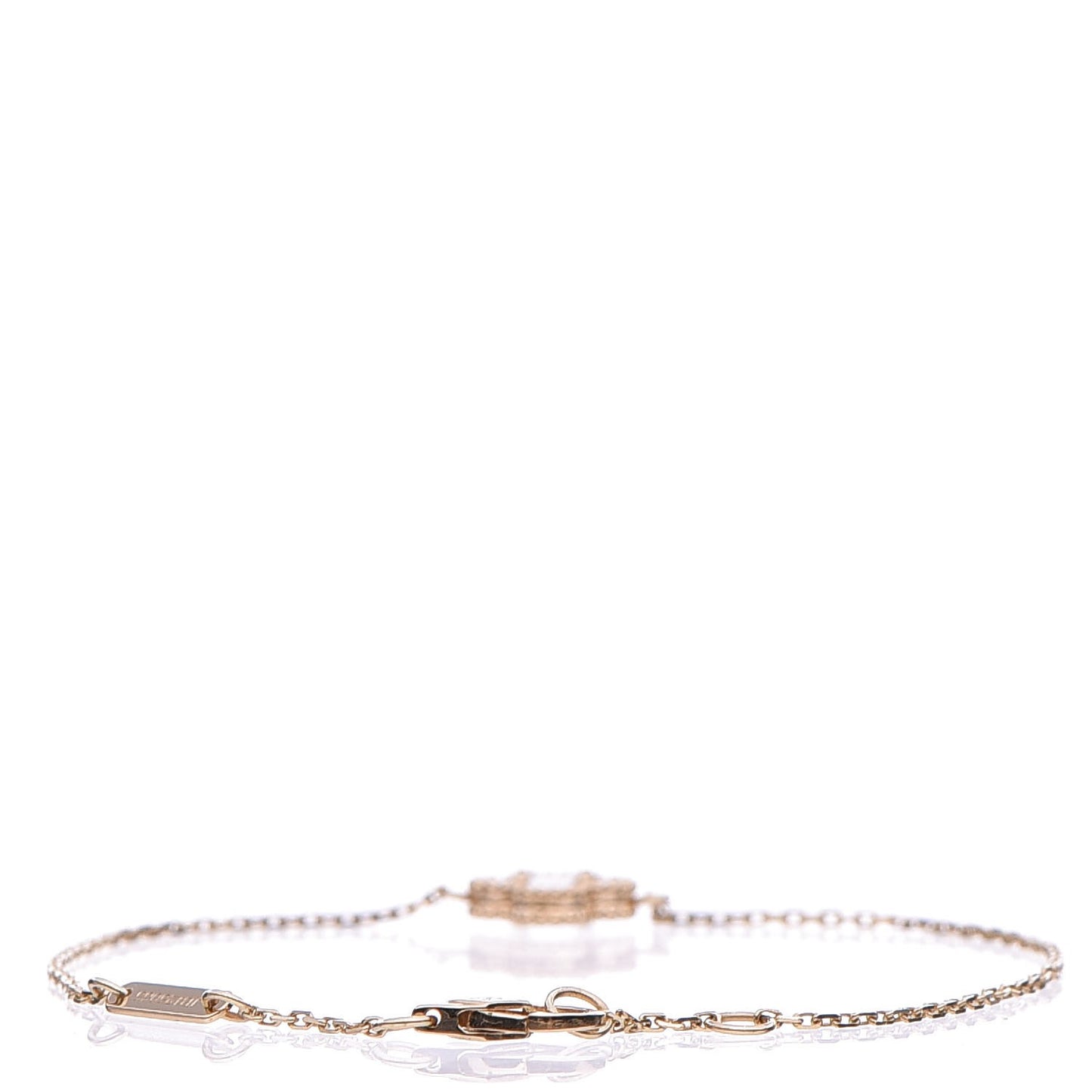 18K Yellow Gold Mother of Pearl Sweet Alhambra Bracelet