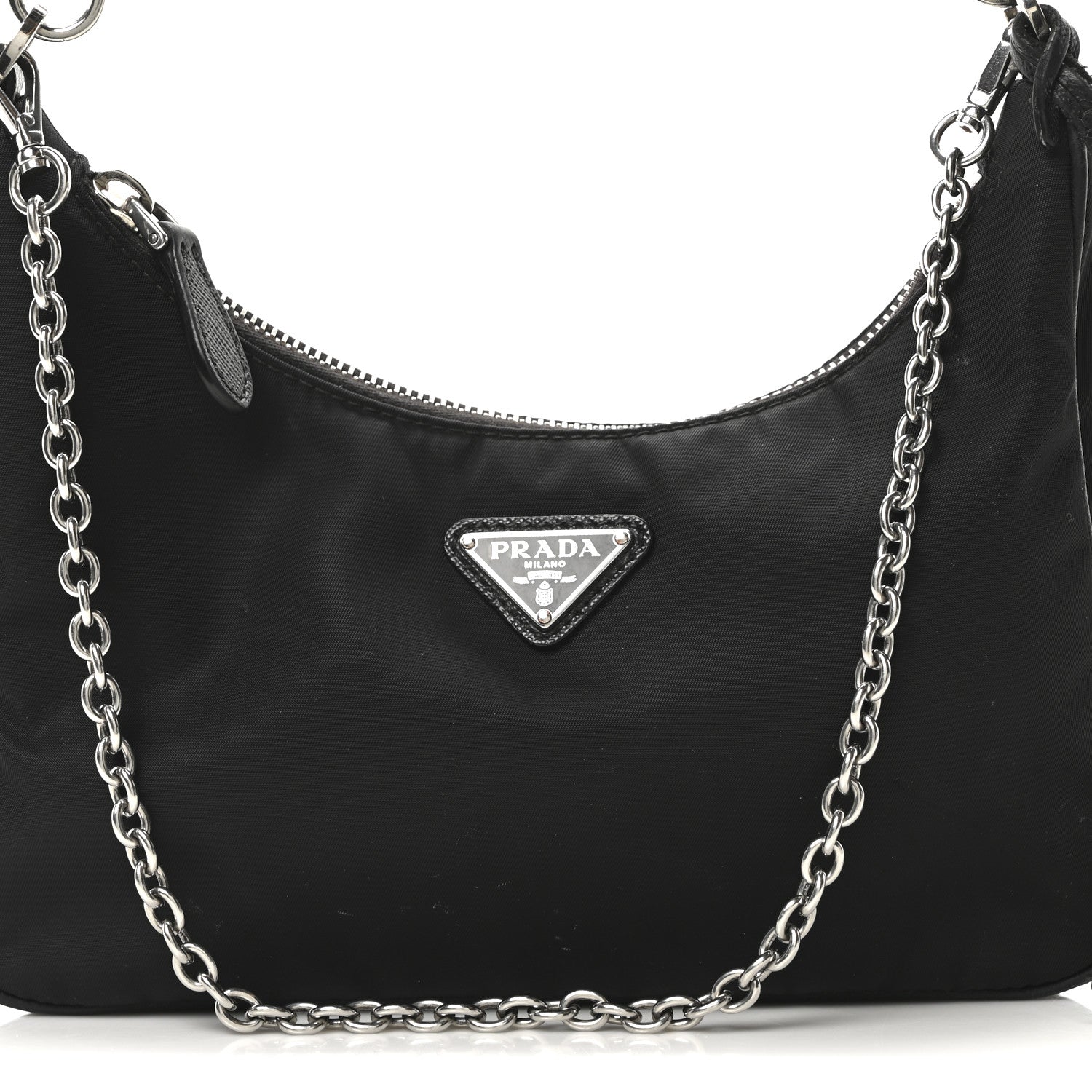 Prada Nylon Re-Edition 2005 Shoulder Bag Black 8 of 12