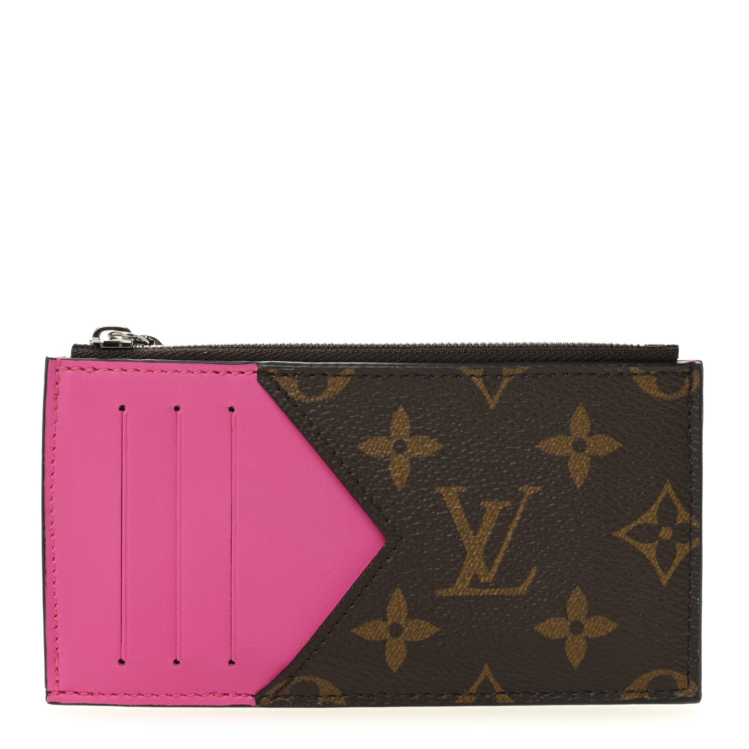 Louis Vuitton Monogram Calfskin Coin Card Holder Rose 1 of 6