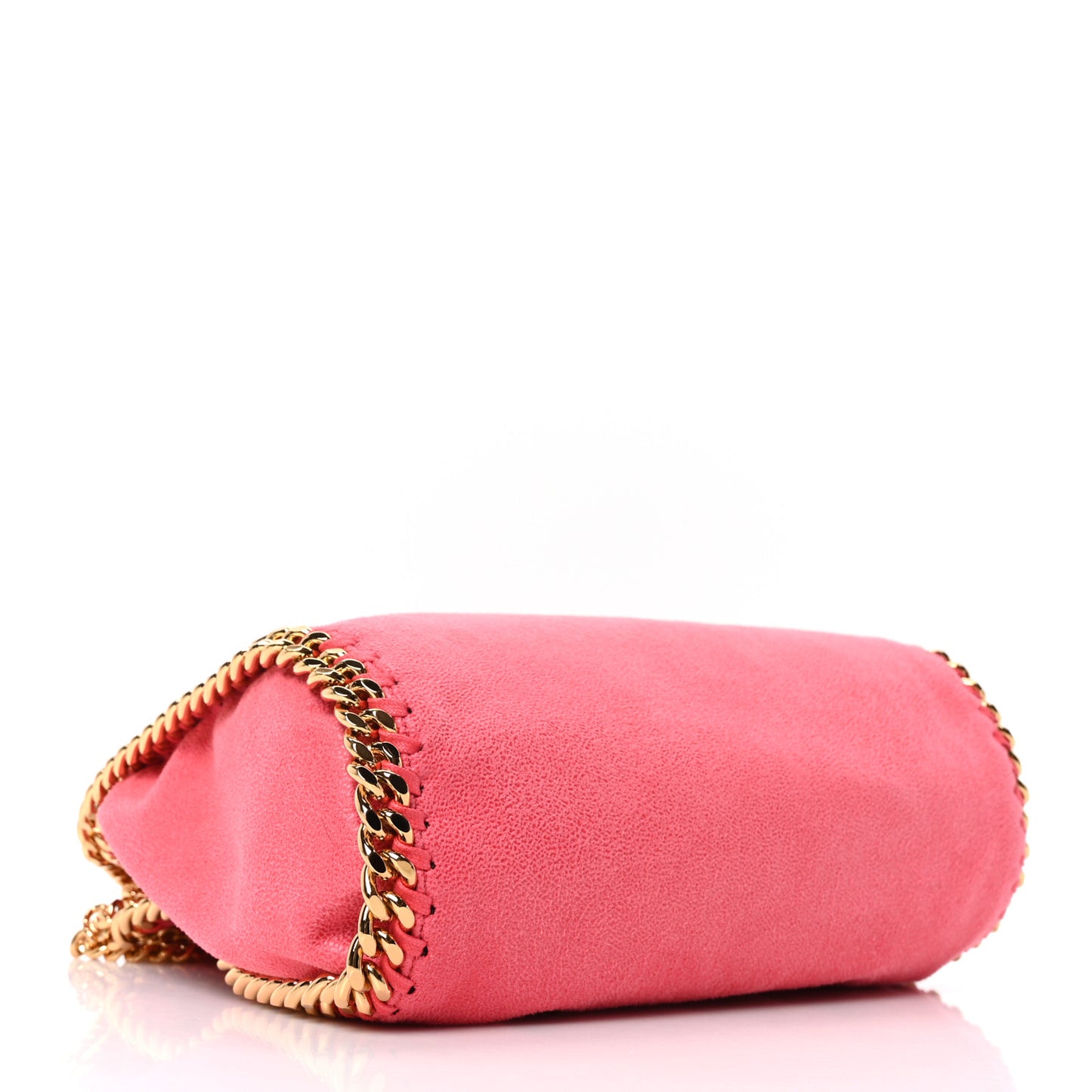 Shaggy Deer Mini Falabella Fold Over Tote Pink