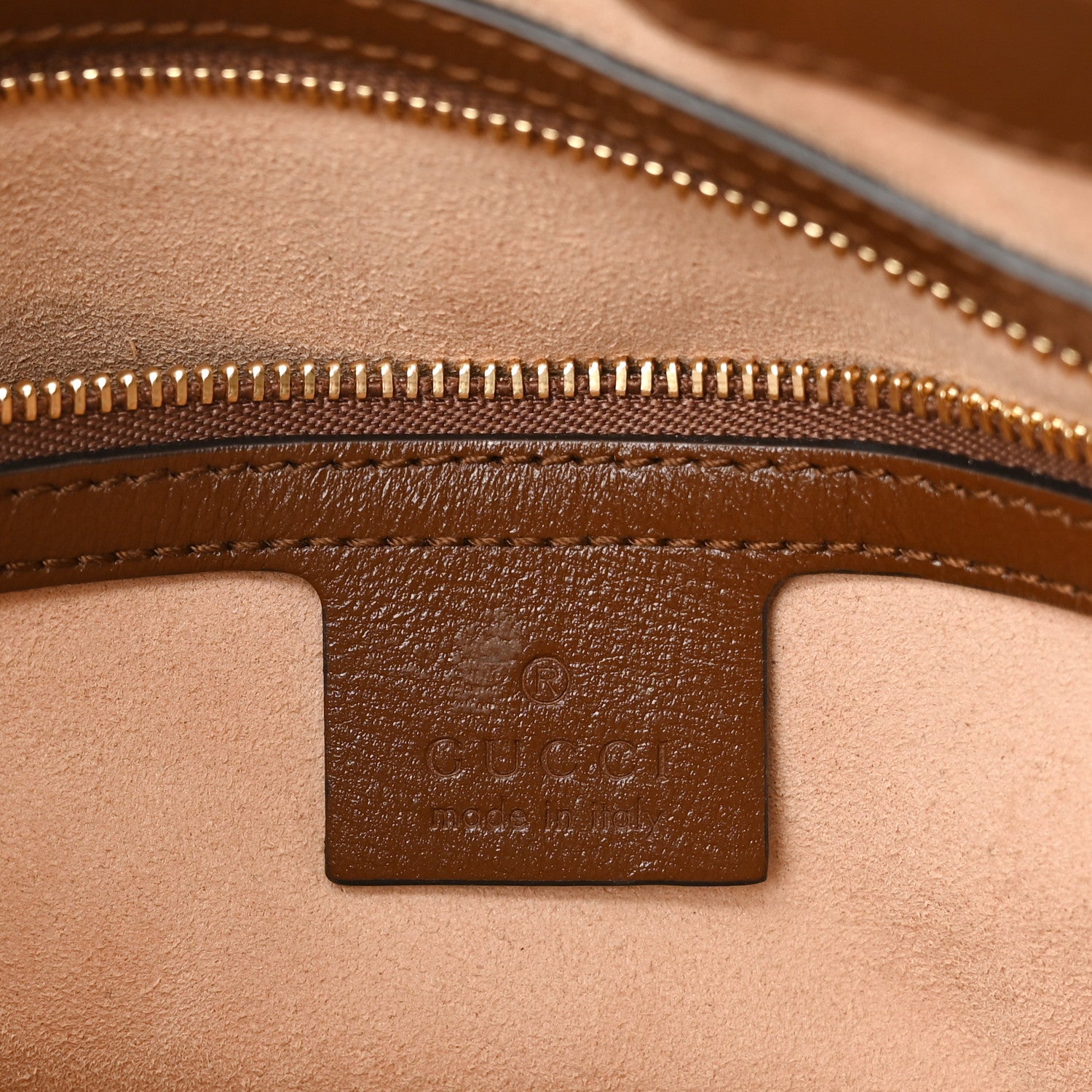Gucci GG Supreme Monogram Azalea Calfskin Web Small Jackie 1961 Hobo Beige Ebony Brown Sugar 7 of 14