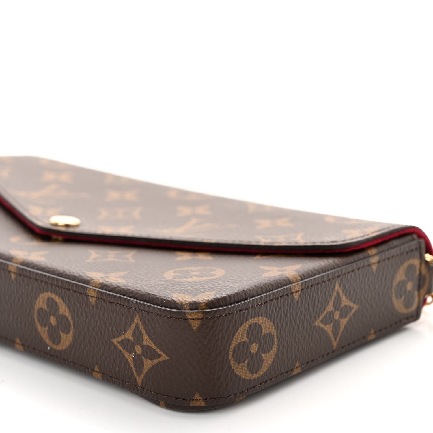 Louis Vuitton Monogram Pochette Felicie Chain Wallet Fuchsia 10 of 10
