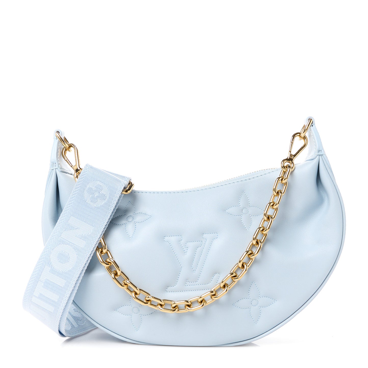 Calfskin Bubblegram Over The Moon Ice Blue