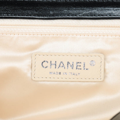 Chanel Lambskin East West Accordion Flap Black 6 of 7