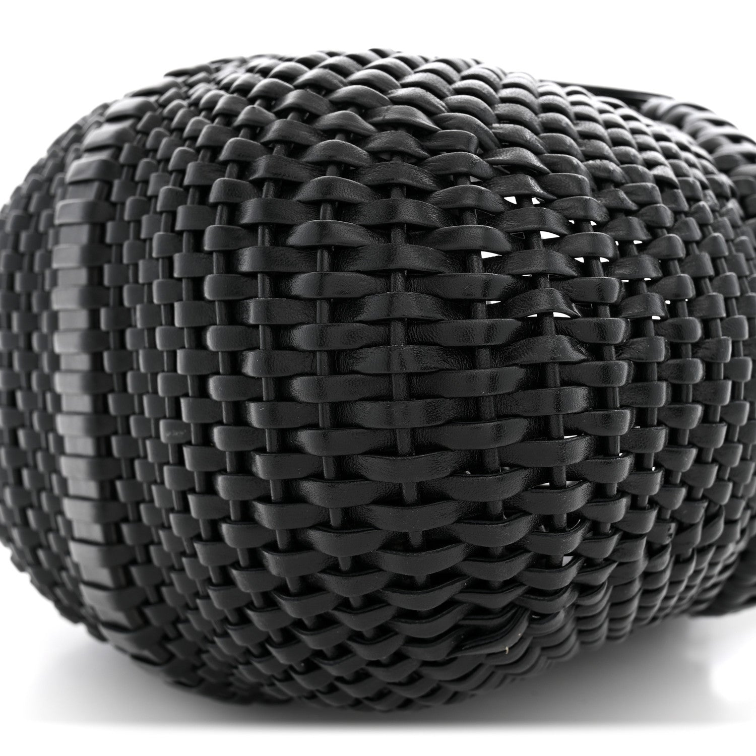 Loewe Calfskin Woven Mini Diamond Basket Bag Black 9 of 9