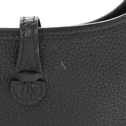 Hermes Taurillon Clemence Evelyne TPM Black 11 of 13