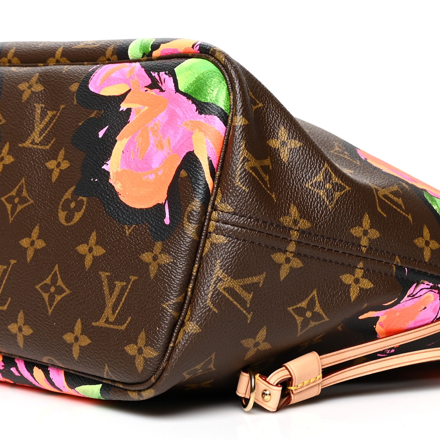 Louis Vuitton Monogram Roses Neverfull MM 9 of 9