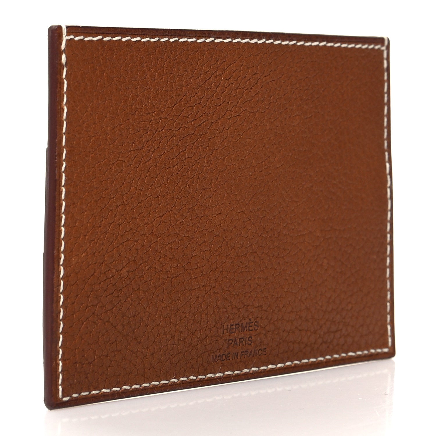 Hermes Barenia Faubourg Epsom Evercolor Les Petits Chevaux Card Holder Fauve Craie Beige De Weimar 3 of 8