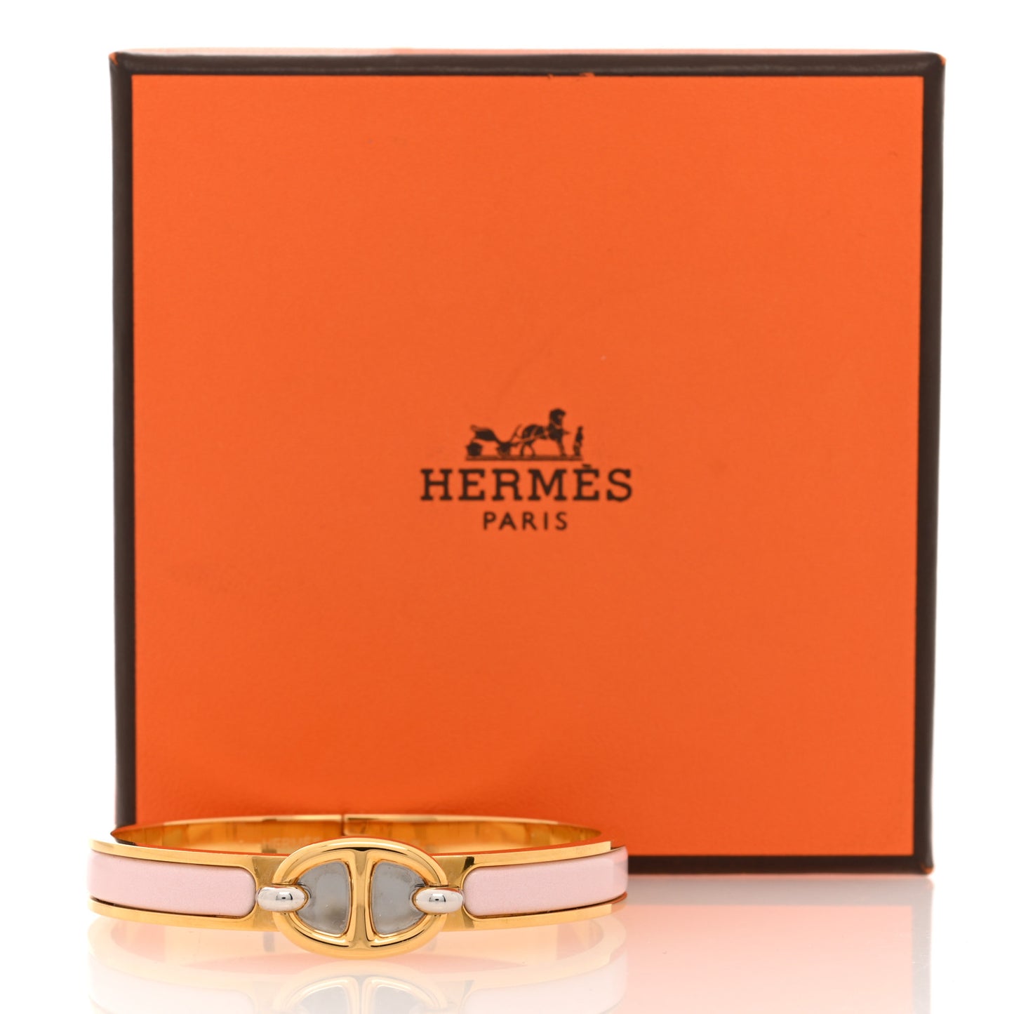 Enamel Mini Clic Chaine d'Ancre Bracelet PM Rose Candeur