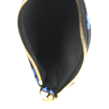Louis Vuitton Colored Monogram Mini Pochette Accessories Blue Black 5 of 9