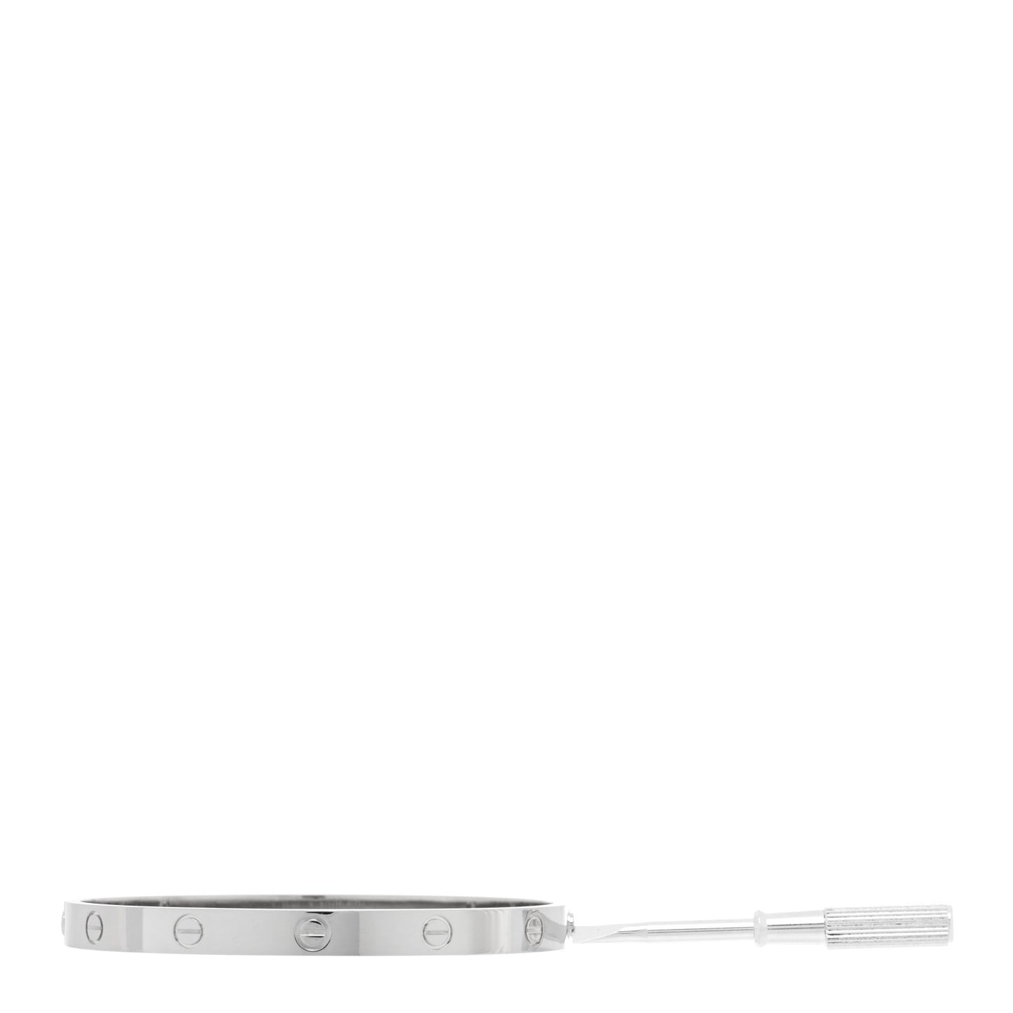 18K White Gold LOVE Bracelet 19