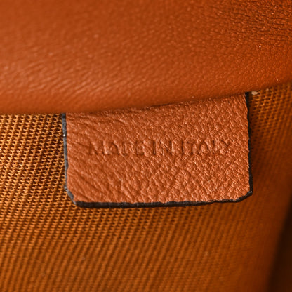 Celine Triomphe Canvas Lambskin Clutch On Chain Tan 6 of 11