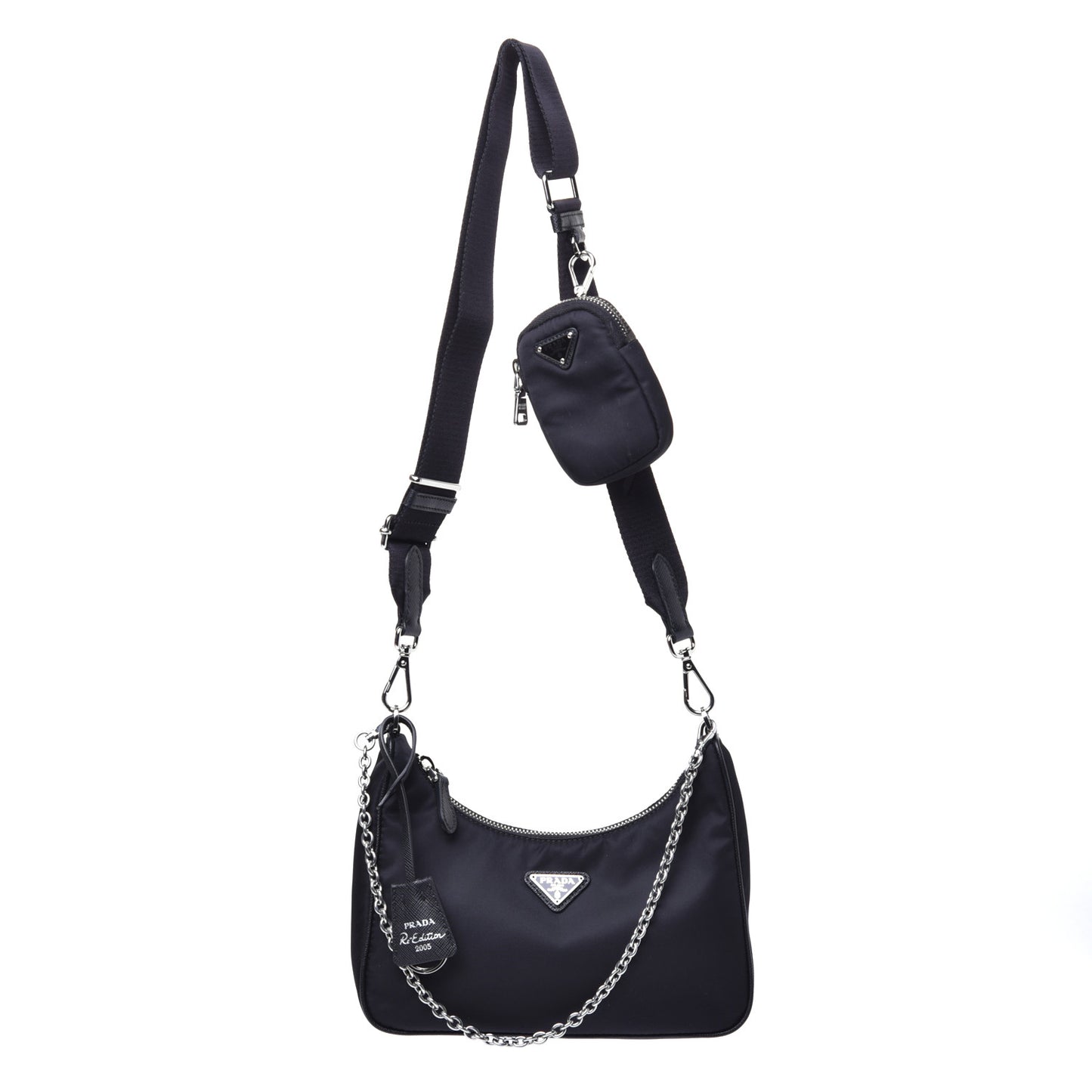 Nylon Re-Edition 2005 Shoulder Bag Black