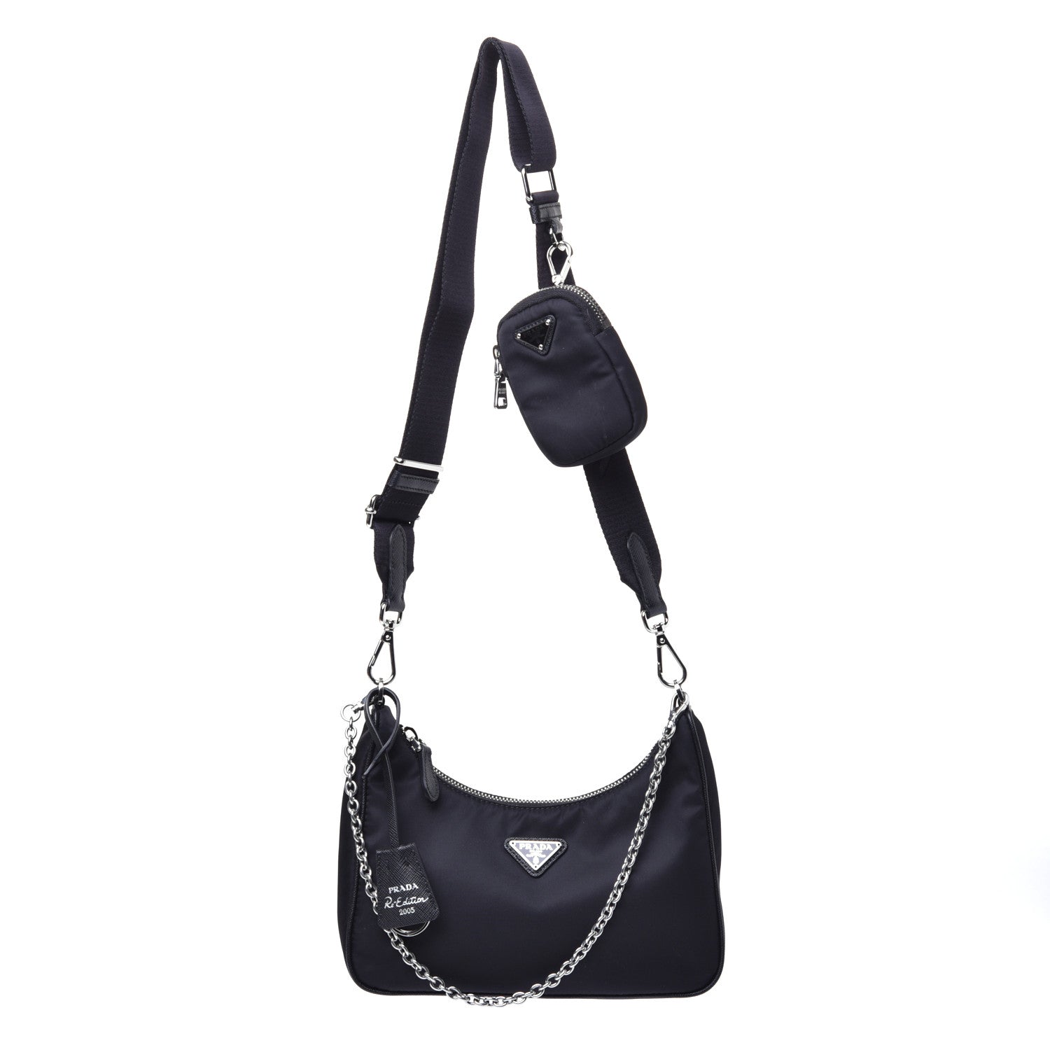Prada Nylon Re-Edition 2005 Shoulder Bag Black 1 of 8