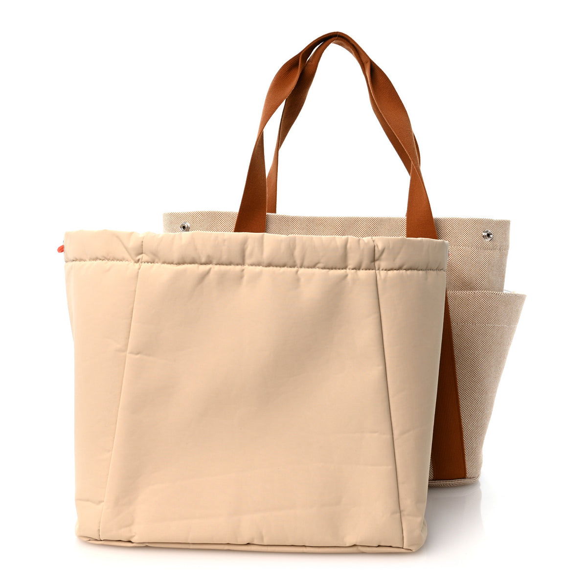 Hermes H Canvas Cabriole Nappy Bag Biscuit 3 of 12