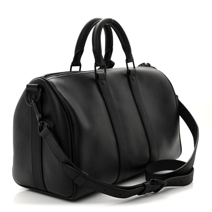 Louis Vuitton Monogram Midnight Keepall Bandouliere 35 Black 3 of 10