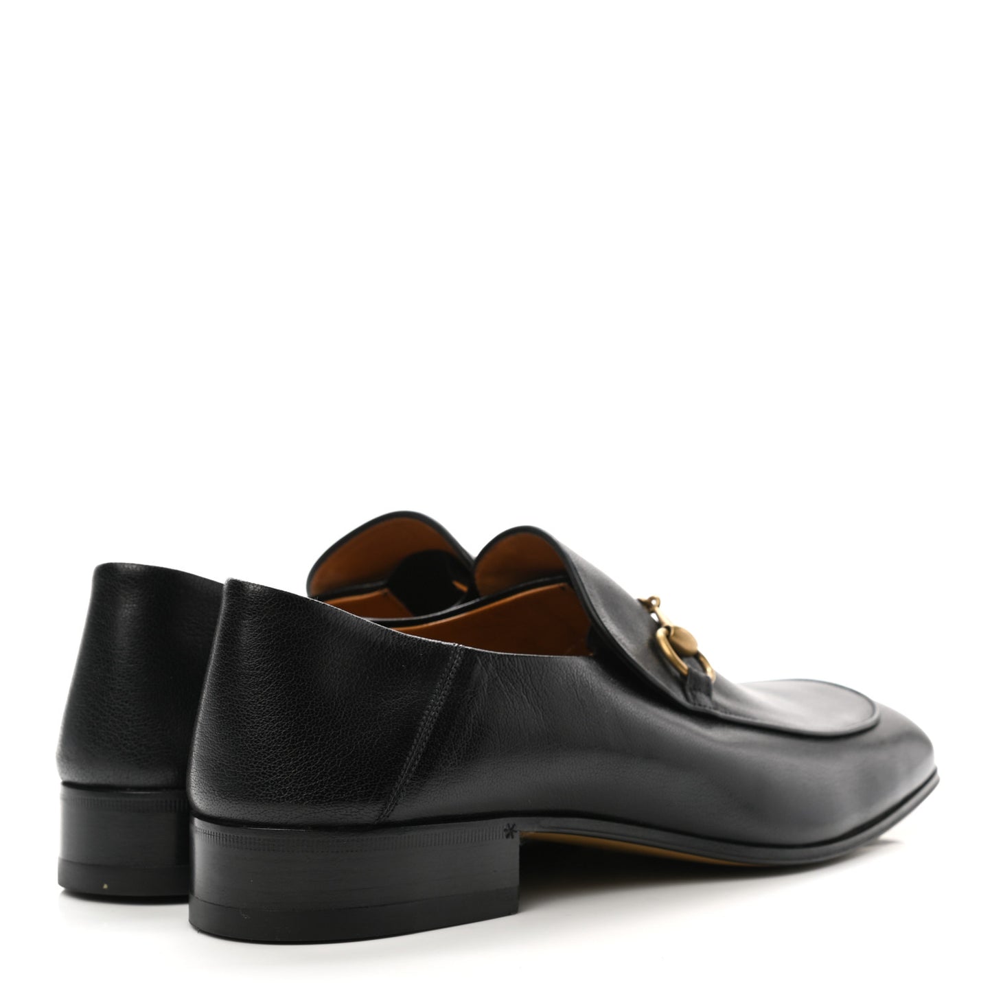 Goatskin Mens Horsebit Loafers 9 Black