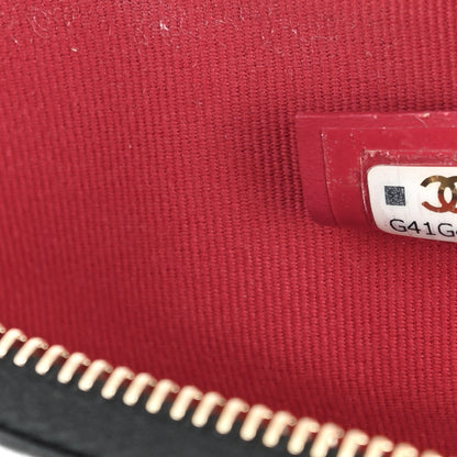 Chanel Lambskin Quilted Chanel 19 Zip Card Holder Wallet Black 6 of 11