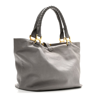 Chloe Calfskin Large New Marcie Tote Cashmere Grey 3 of 10