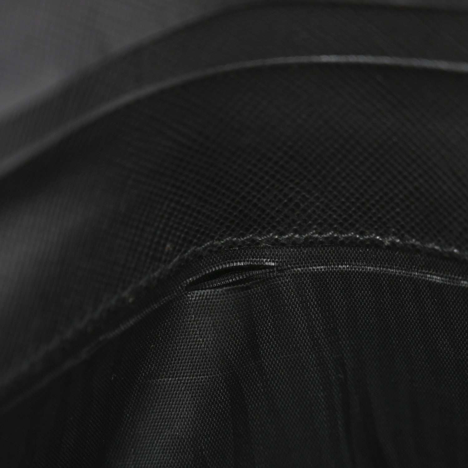 Prada Saffiano Tessuto Nylon Saffiano Tri-Fold Wallet Black 9 of 10