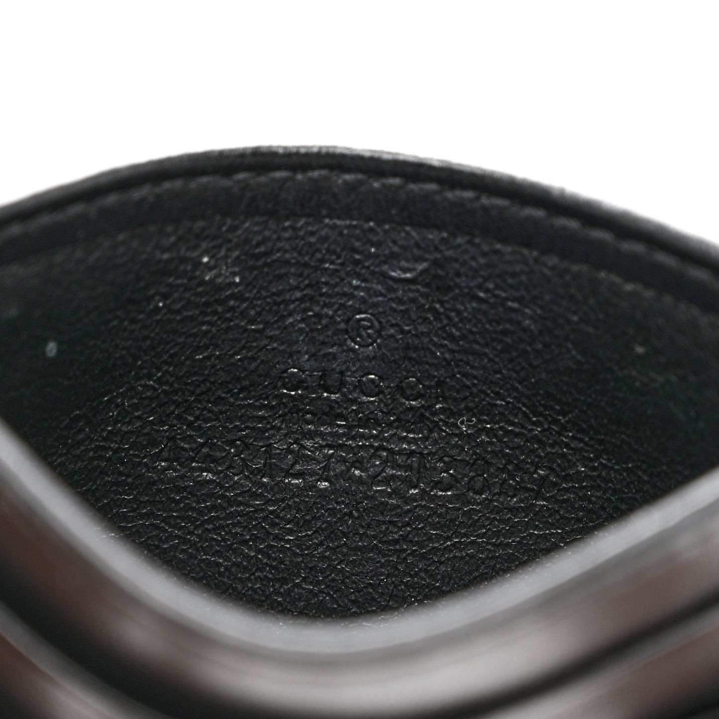 Calfskin Matelasse GG Marmont Card Holder Black
