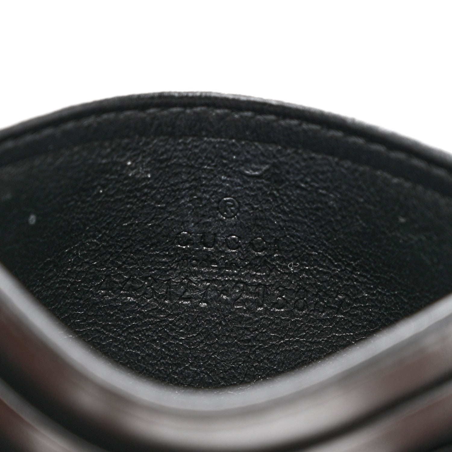 Gucci Calfskin Matelasse GG Marmont Card Holder Black 6 of 6