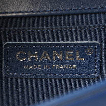 Chanel Calfskin Quilted Medium Boy Flap Blue 7 of 12