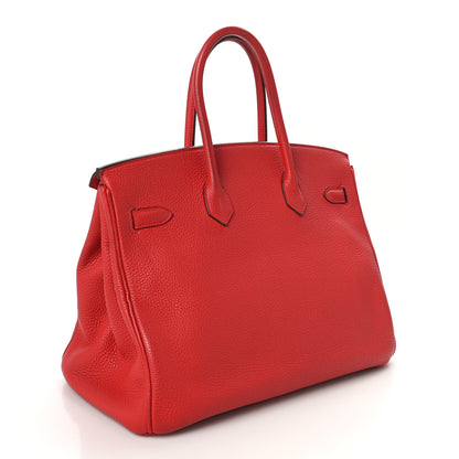 Hermes Togo Birkin 35 Rouge Casaque 3 of 10