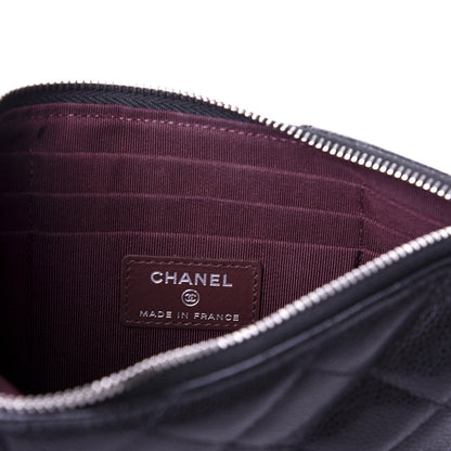 Chanel Caviar Quilted Classic Flat Wallet Pouch Black 6 of 8