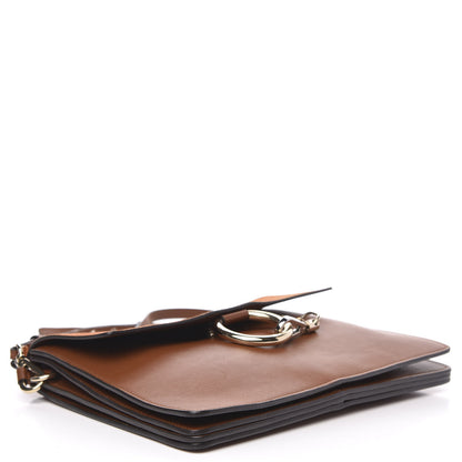 Chloe Suede Calfskin Medium Faye Shoulder Bag Tobacco 3 of 9