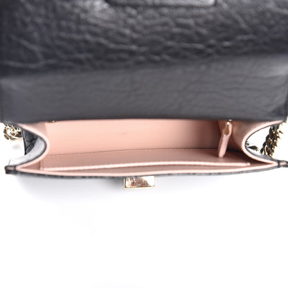 Christian Dior Crinkled Lambskin Embellished Diorama Club Bag Black 8 of 11