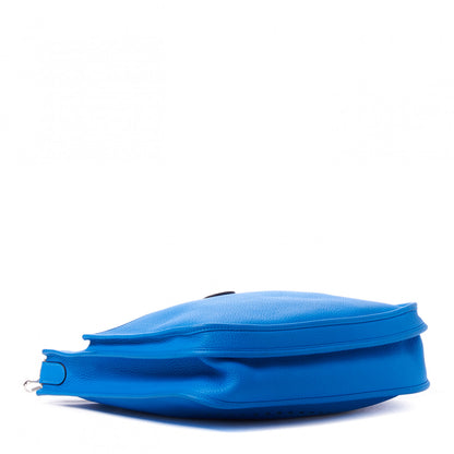 Hermes Taurillon Clemence Evelyne III GM Bleu Hydra 4 of 9