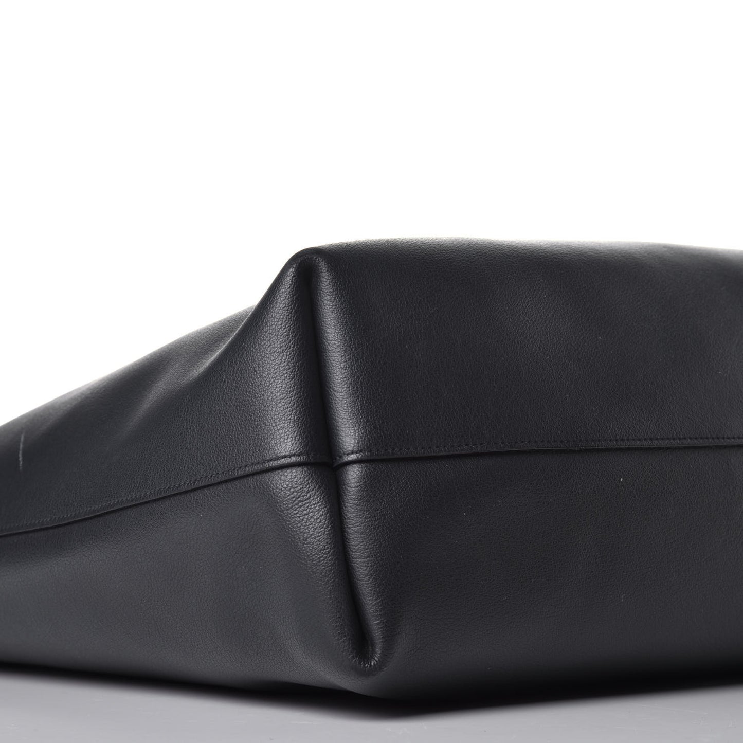 Calfskin Large Shopping Tote Black