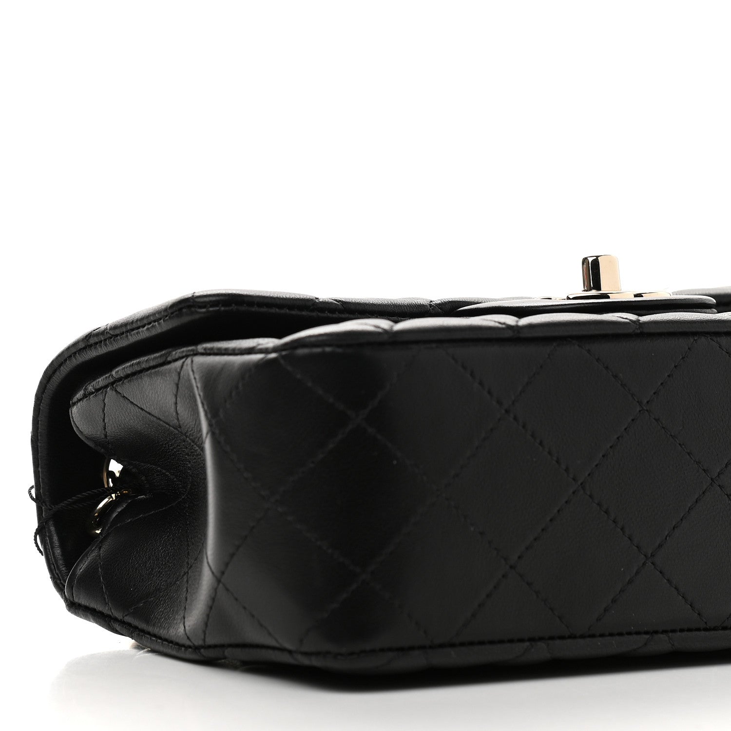 Chanel Lambskin Quilted Mini Rectangular Flap Black 8 of 9