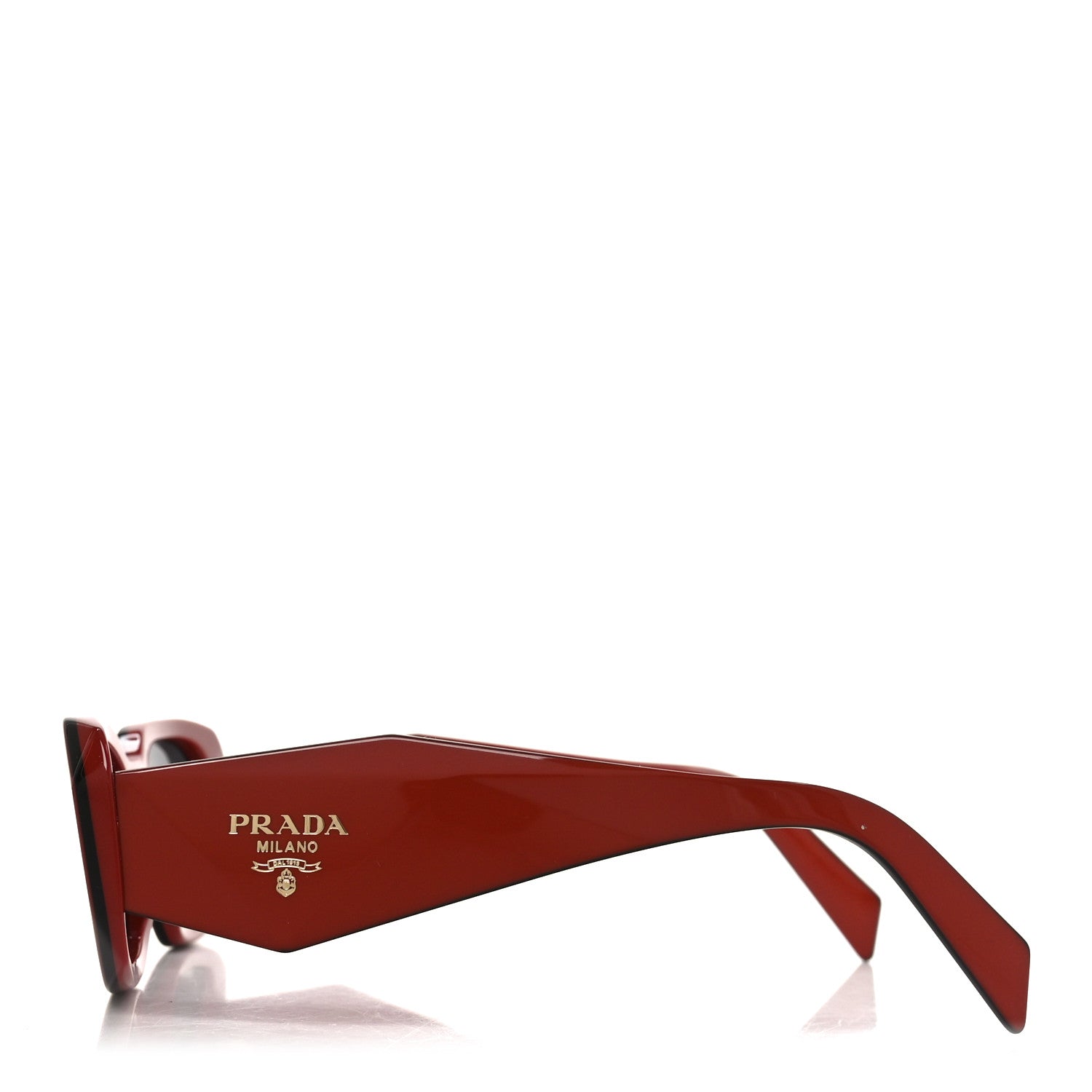 Prada Acetate Symbole Sunglasses SPR 17W Orange Black 3 of 7