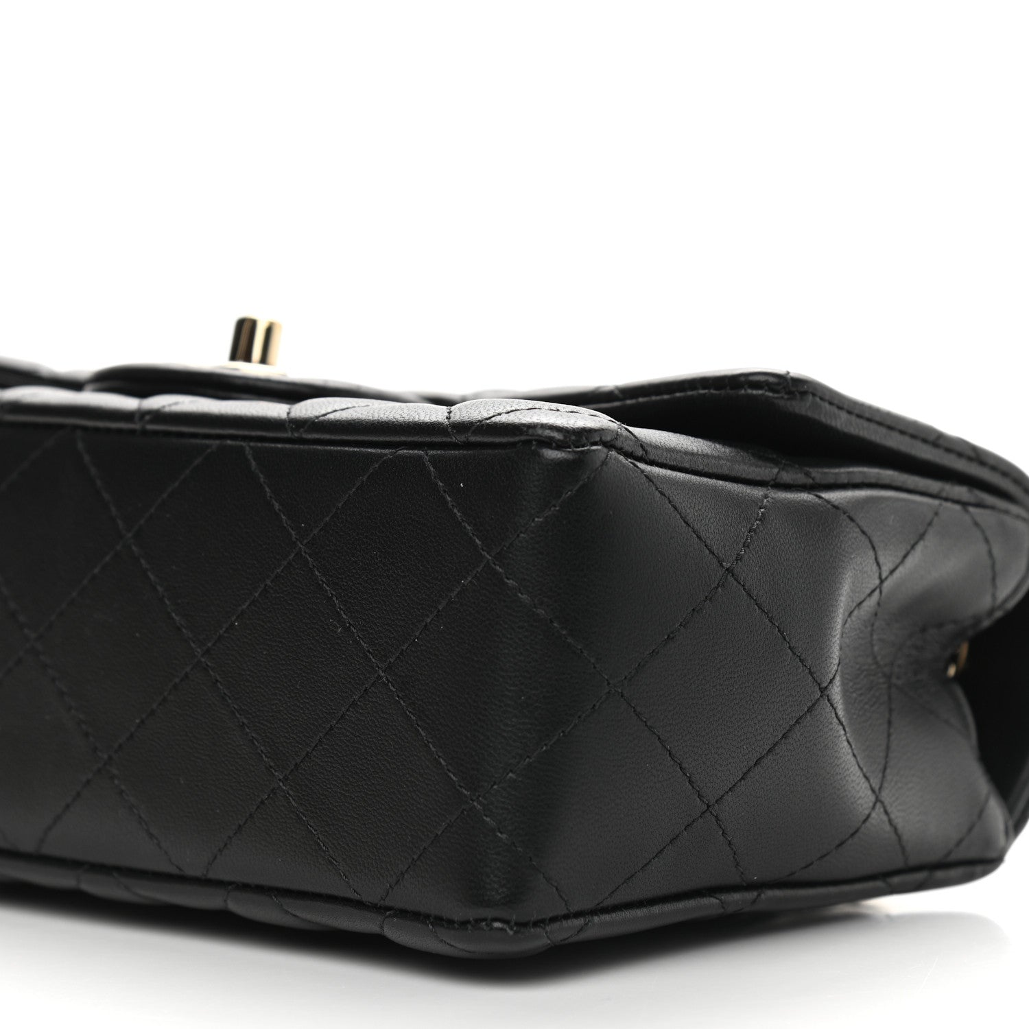 Chanel Lambskin Quilted Mini Rectangular Flap Black 10 of 11
