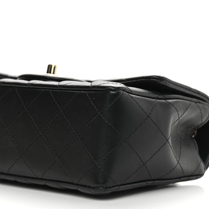 Chanel Lambskin Quilted Mini Rectangular Flap Black 10 of 11